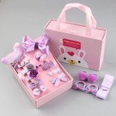 Haarspeldjes Set Baby - 18 stuks - Leuke Designs - Kleine Strik Haarclips Voor Meisjes - Haarspeld Meiden - Haarclipjes - Haarbanden kleur lila (lichtpaars)