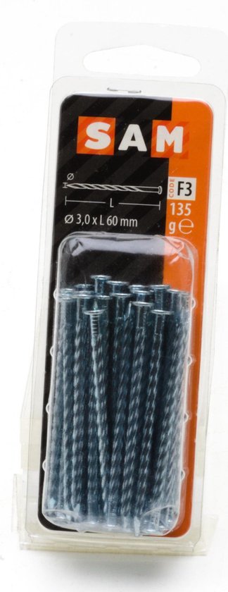 QUARKZMAN Behangnagels, 11 mm x 17 mm, platte kop, decoratief, platte