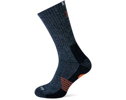 STAPP | 3-paar | Stevige Bamboe Wandel- en Werksokken Bamboo 28400 | Unisex | Grijs / orange | Maat 35-38