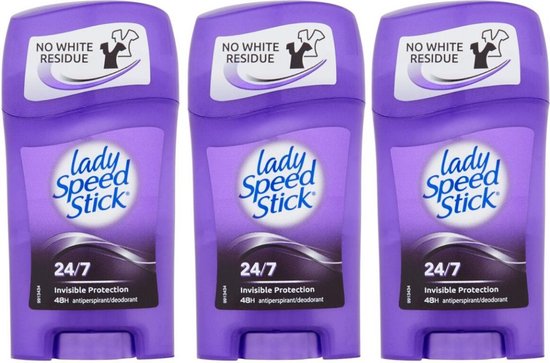 Lady Speed Invisible Protection Deodorant 3 Stuks Transpirant - Anti... | bol.com
