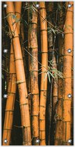 Tuinposter –Bamboe– 100x200cm Foto op Tuinposter (wanddecoratie voor buiten en binnen)