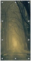 Tuinposter –Herfstige Bossen– 100x200cm Foto op Tuinposter (wanddecoratie voor buiten en binnen)
