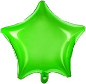 Helium Ballon Ster Groen Doorzichtig 48cm leeg