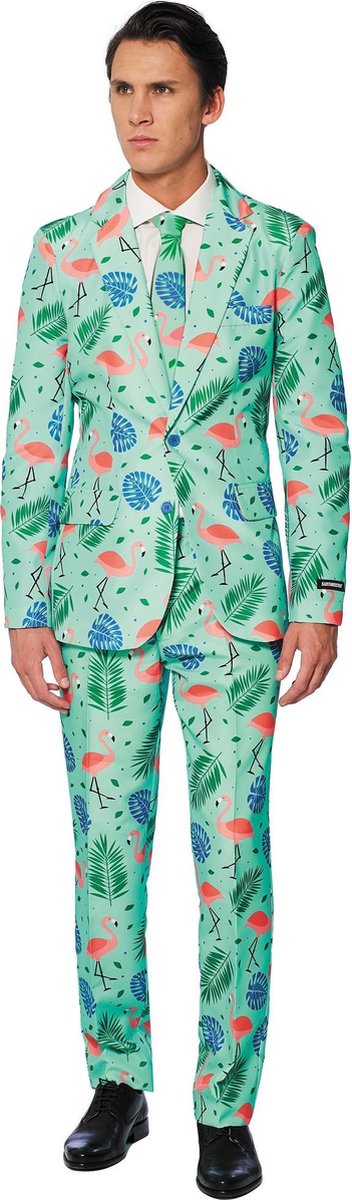 Suitmeister Tropical - Heren Pak - Carnavalskleding - Kostuum - Gekleurd - Maat S