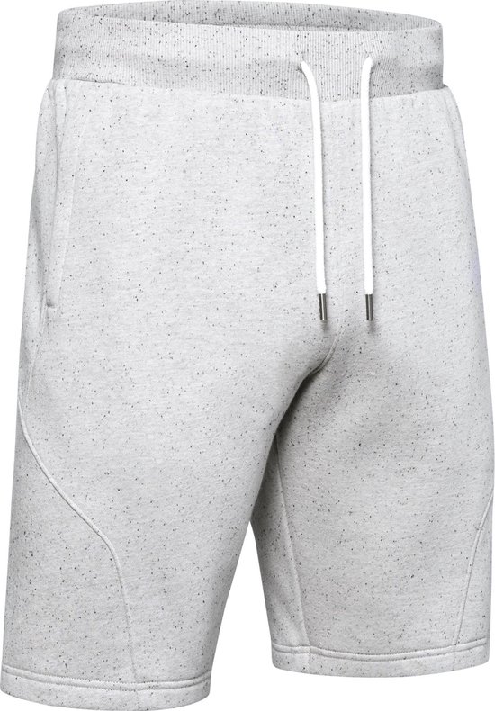 Under Armour Speckled Fleece Shorts Heren Sportbroek - Maat L - Onyx White  | bol.com