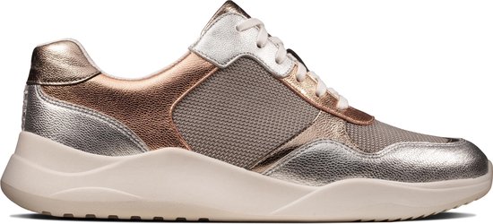 Clarks Sift Lace Dames Sneakers - Rose Gold - Maat 40