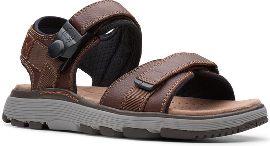 Clarks Recline Open Herenschoenen Mahogany Sandalen