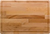 Snijplank hout - massief - hoogwaardig - zwaar - Beechwood - FSC 40x27x2.2