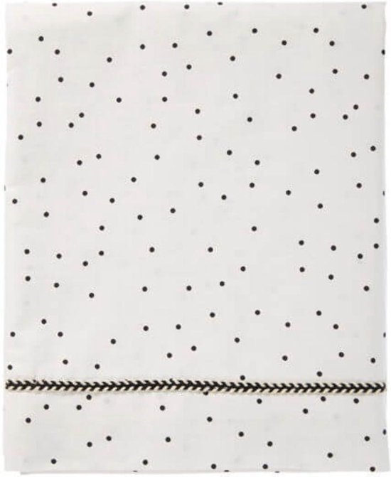 Uitgaven pepermunt botsing Mies & Co - Ledikantlaken - Model: "Adorable Dot" - Afmeting: 110x140 cm  (BxL) - Wit... | bol.com