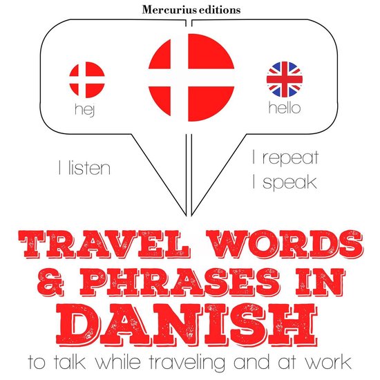 Travel words and phrases in Danish - cover