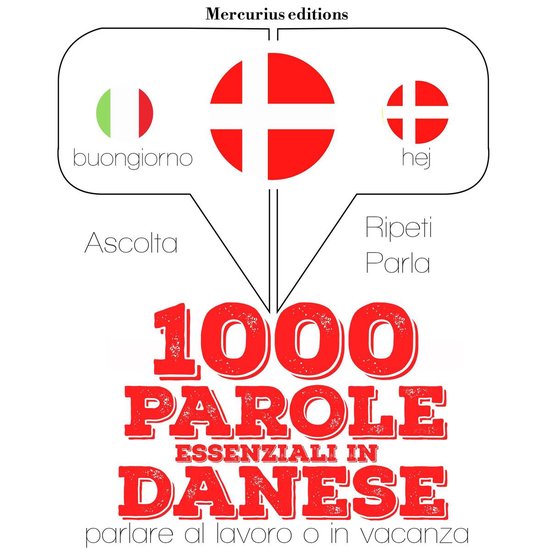 1000 parole essenziali in Danese - cover