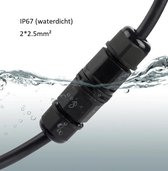 Kabelverbinder stof en waterdicht - IP67 - connector - stroomkabel verlengen - 2 aderig
