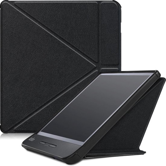 Kobo Libra H2O hoesje - Tri-Fold Book Case - Zwart