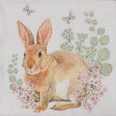 Servetten Rosi Rabbit 33 x 33 cm
