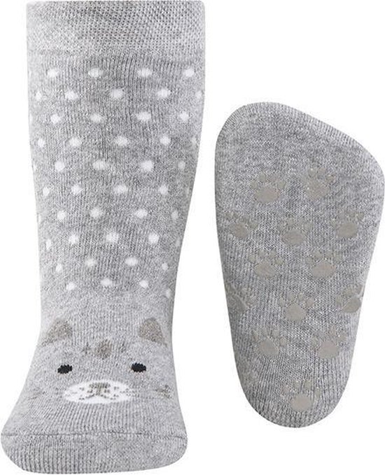 Chaussettes antidérapantes Ewers Stoppi chat beige | bol.com