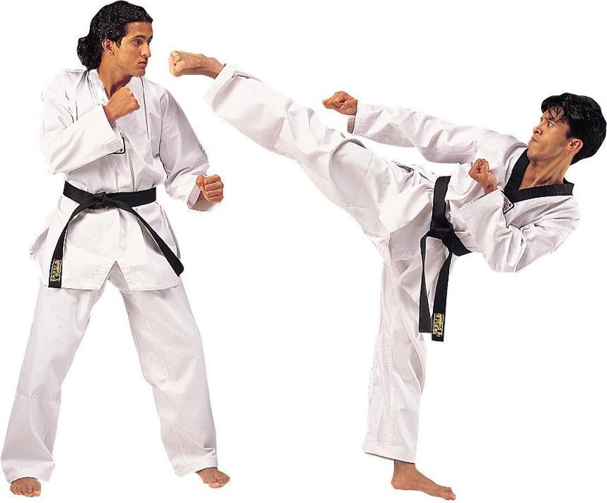 Matsuru Tae Kwon-do pak V-hals wit - 130