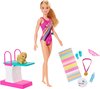 Barbie Droomhuis avonturen - Barbie in zwempak (29 cm) - Barbiepop