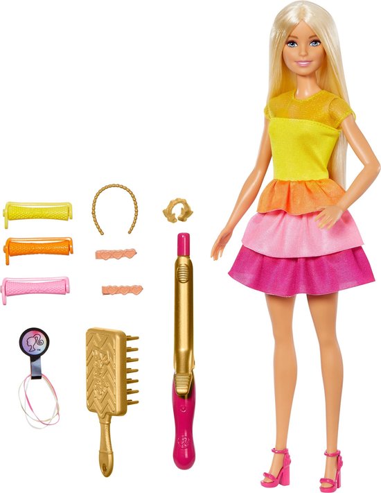 Barbie Ultieme Krullen Barbiepop en Speelset | bol.com