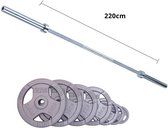 Focus Fitness - Olympische Halterset 75 kg - Hamerton - Halterstang 220 cm - 50 mm