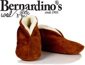 Bernardino Pantoufles Espagnoles Unisexe - cognac - Taille 43-100% laine