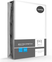 Molton katoen stretch (topper molton) - 160x200/180x200