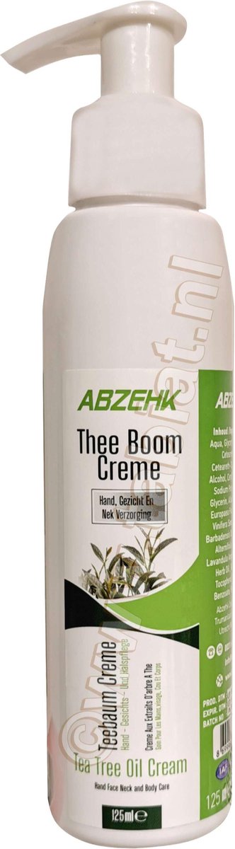 Abzehk TheeBoom Crème, inhoud 125ml