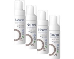 Neutral 0% Face Wash Parfumvrij - Gezichtsreiniging - 4 x 150 ml Voordeelverpakking