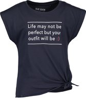 Blue Seven Meisjes T-shirt - Donkerblauw - Maat 176
