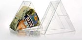 Plastiek Doosjes Driehoek 10,2x5,1x8,9cm Kristalhelder (25 stuks) | Geschenkdoos