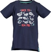 Blue Seven Jongens T-shirt - Donkerblauw - Maat 98