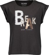 Blue Seven Meisjes T-shirt - Antraciet - Maat 152