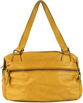 DSTRCT Harrington Road Leren Handtas / Schoudertas - Oker Geel