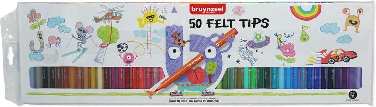 Bruynzeel Kids - 50 viltstiften
