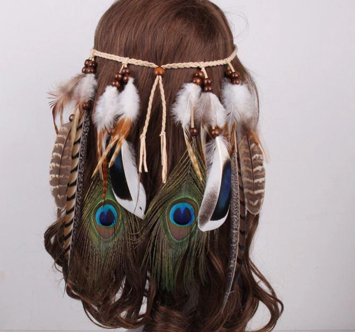 Haarband met veren - / hoofdband | bol.com