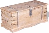 Opbergbox Wit Acacia Hout (Incl LW Anti kras vilt) / Opbergkist / opbergbank / opberg box / voorraad box / voorraad kist / opbergmanden / opberger