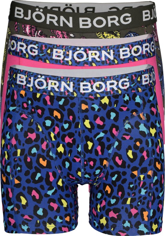 Bjorn Borg boxershorts Essential - 3-pack - Leo & Tiger - Maat XXL | bol.com