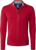 Redmond heren vest katoen - rood (met rits)