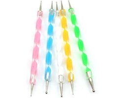 5 Dotting tools voor dot painting | stippennen | stipstokjes | mandala dotting art