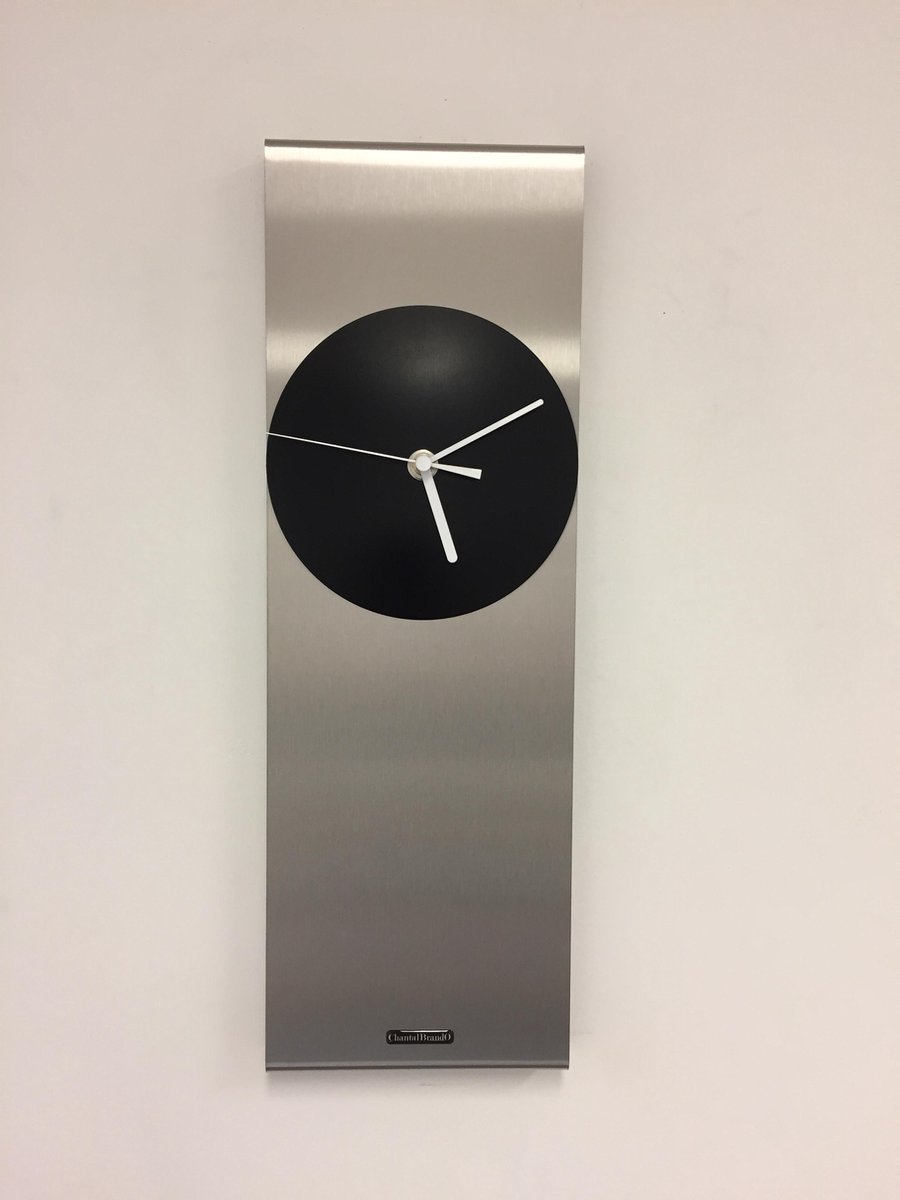 Wandklok Cassiopee Black Circle Modern Dutch Design