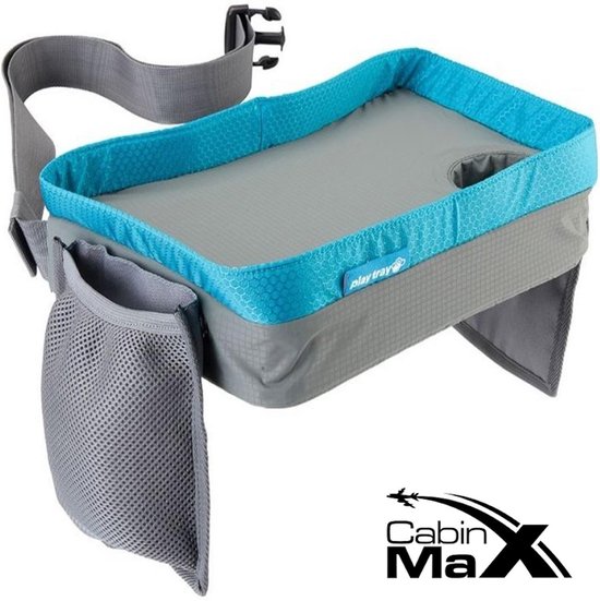CabinMax Reistafel – Playtray voor Onderweg – Speeltafel voor Auto en Vliegtuig – Lichtblauw (play gy/be)