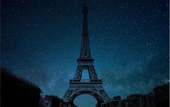 Bol Com Poster Eiffel Toren Dieren Poster 60x40 Cm Liggend
