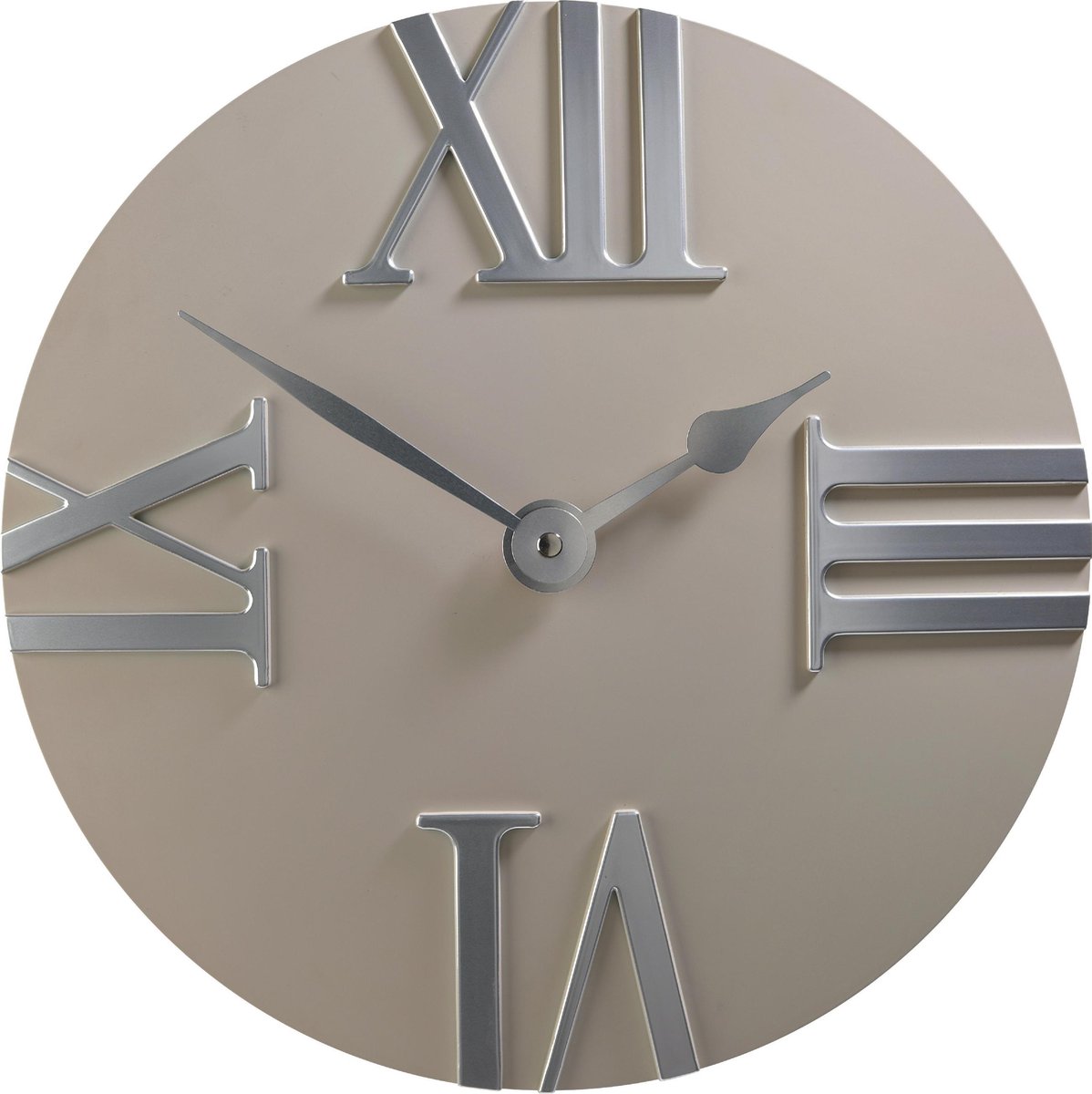 Sompex - Wandklok - Bologna - Ø 30,5 cm - Wit/zilver