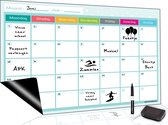 Brute Strength - Magnetisch Weekplanner whiteboard (5) - A3 - Planbord - Familieplanner  - Gezinsplanner - To Do Planner