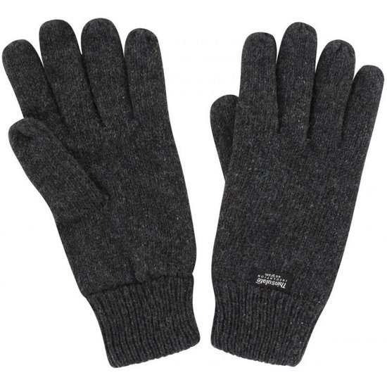 ondergoed onthouden Ongemak Thinsulate gebreide handschoen - heren - zwart - maat M | bol.com