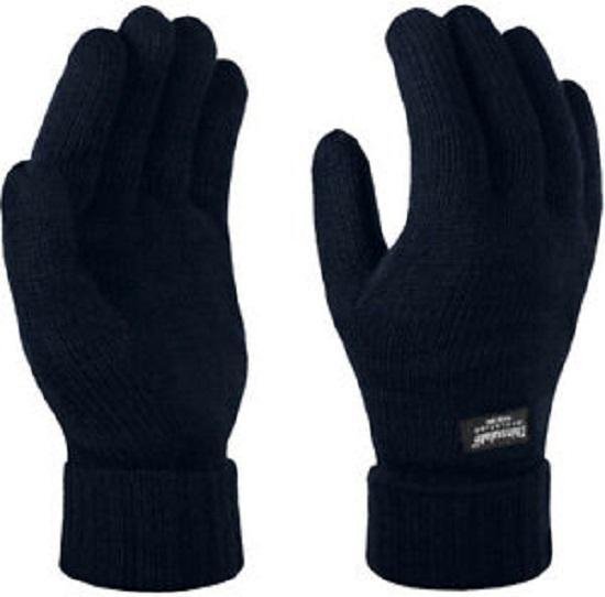 Thinsulate gebreide handschoen - heren - donker blauw