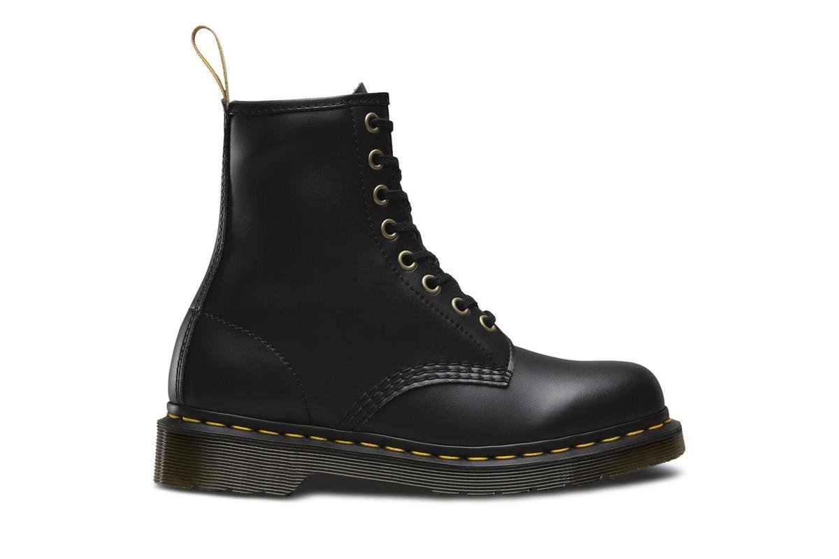 Dr. Martens Dames Laars Vegan 1460 Felix Rub Off Zwart