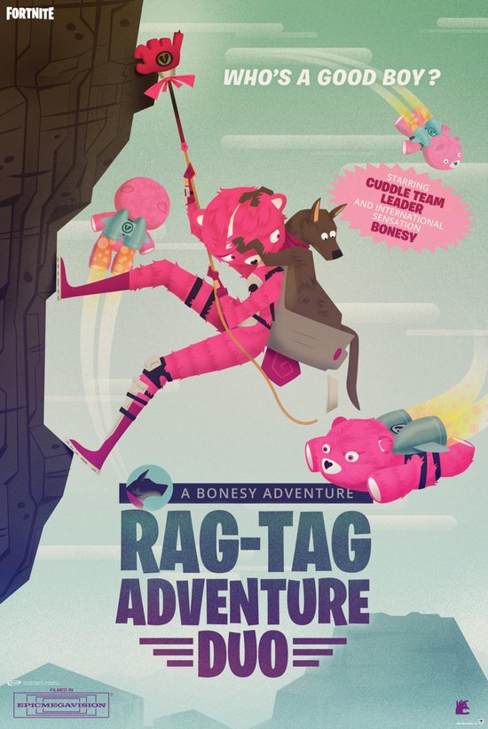 Hole in the Wall Fortnite Maxi Poster -Rag-Tag Adventure Duo (Diversen) Nieuw