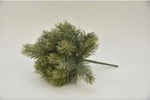 Kunstbloemen En Overige - Pso Pine Tree Rory On Stem White Powder 29cm