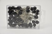 Parels En Parelspelden - Pushpins Zwart 10mm 50stk