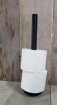 Steigerbuis Toiletrol Staander | 40cm | Toiletrol houder | toiletrolhouder | Wcrol staander | Wc rol staander | Industrieel | Loft | Staal
